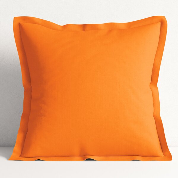 Goldea față de pernă din bumbac cu tiv decorativ - portocalie 40 x 60 cm
