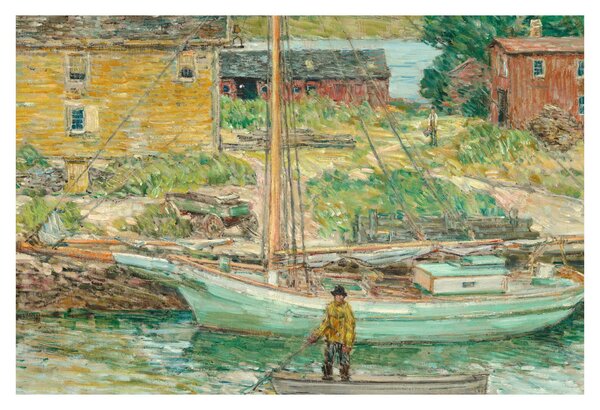 Tablou - Childe Hassam, Oyster Sloop, Cos Cob, reproducere (90x60 cm)