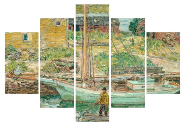 Tablou - Childe Hassam, Oyster Sloop, Cos Cob, reproducere (150x105 cm)