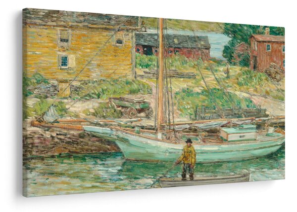 Tablou - Childe Hassam, Oyster Sloop, Cos Cob, reproducere (90x60 cm)