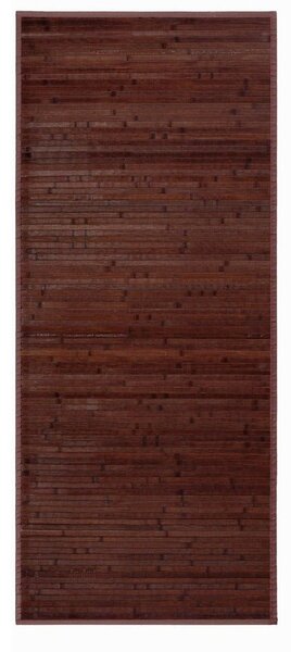 Covor maro închis din bambus 75x175 cm – Casa Selección