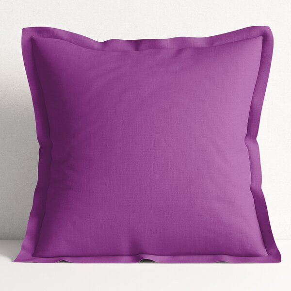 Goldea față de pernă din bumbac cu tiv decorativ - violetă 40 x 40 cm