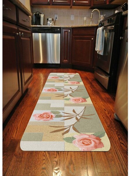 Covor tip traversă lavabil 58x140 cm Blooming Garden – Oyo Concept