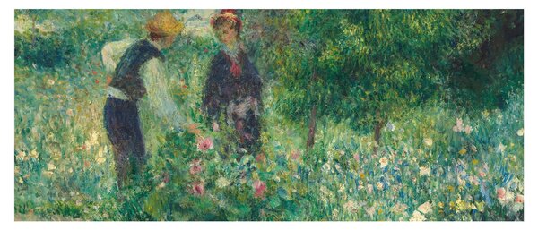 Tablou - Auguste Renoir, Picking Flowers, reproducere (120x50 cm)