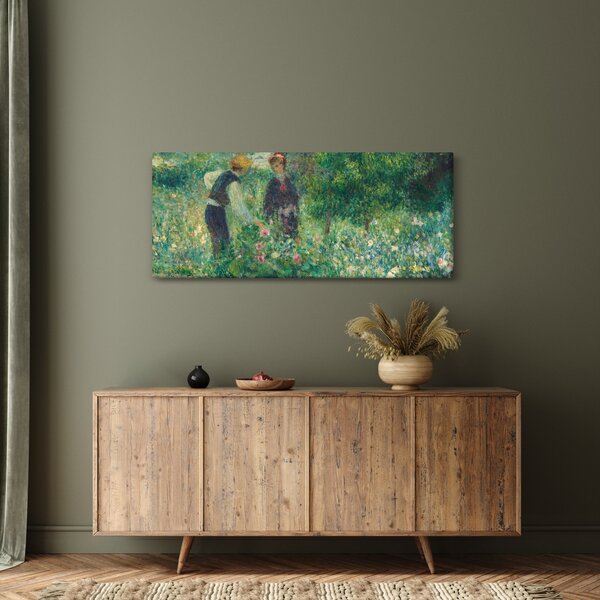 Tablou - Auguste Renoir, Picking Flowers, reproducere (120x50 cm)