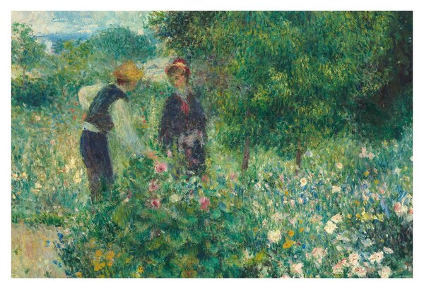 Tablou - Auguste Renoir, Picking Flowers, reproducere (90x60 cm)