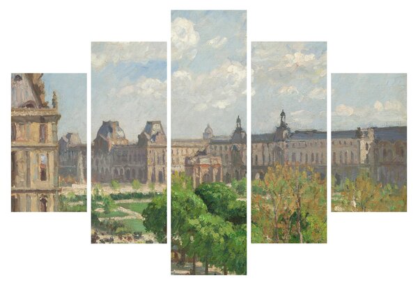 Tablou - Camille Pissarro, Place du Carrousel, Paris, reproducere (150x105 cm)