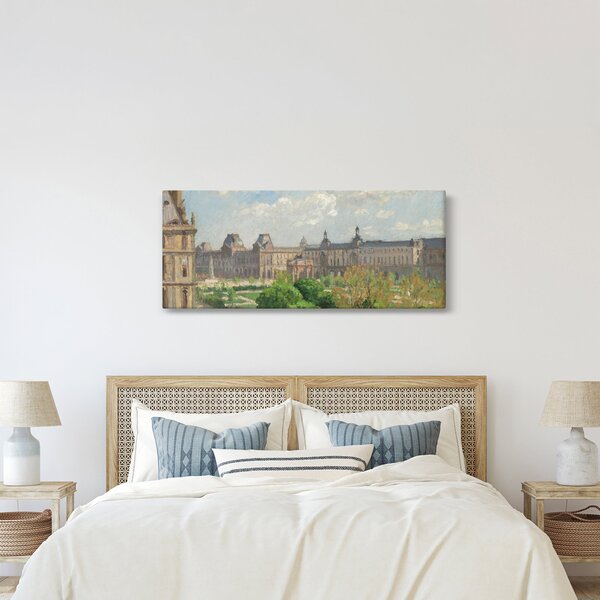 Tablou - Camille Pissarro, Place du Carrousel, Paris, reproducere (120x50 cm)