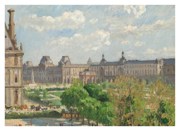 Tablou - Camille Pissarro, Place du Carrousel, Paris, reproducere (70x50 cm)