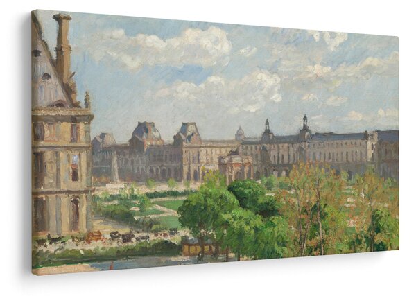 Tablou - Camille Pissarro, Place du Carrousel, Paris, reproducere (90x60 cm)
