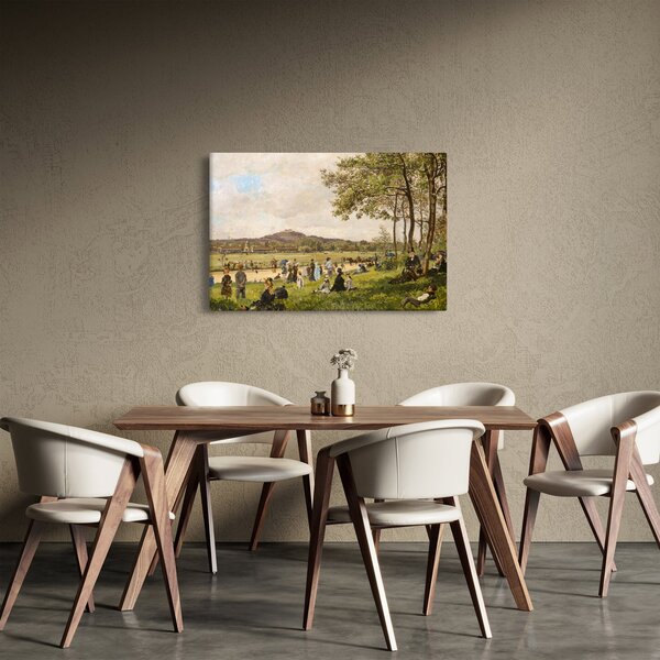 Tablou - French 19th Century, Race Course at Longchamps, reproducere (90x60 cm)