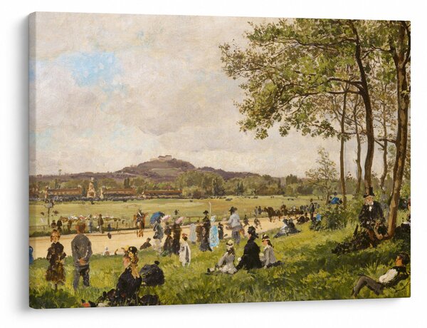 Tablou - French 19th Century, Race Course at Longchamps, reproducere (70x50 cm)