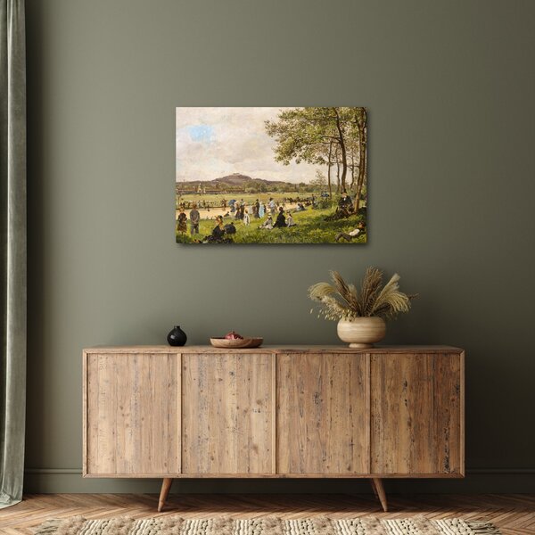 Tablou - French 19th Century, Race Course at Longchamps, reproducere (70x50 cm)