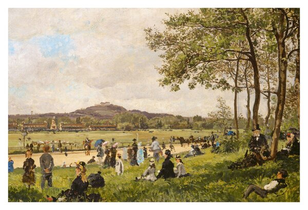 Tablou - French 19th Century, Race Course at Longchamps, reproducere (90x60 cm)