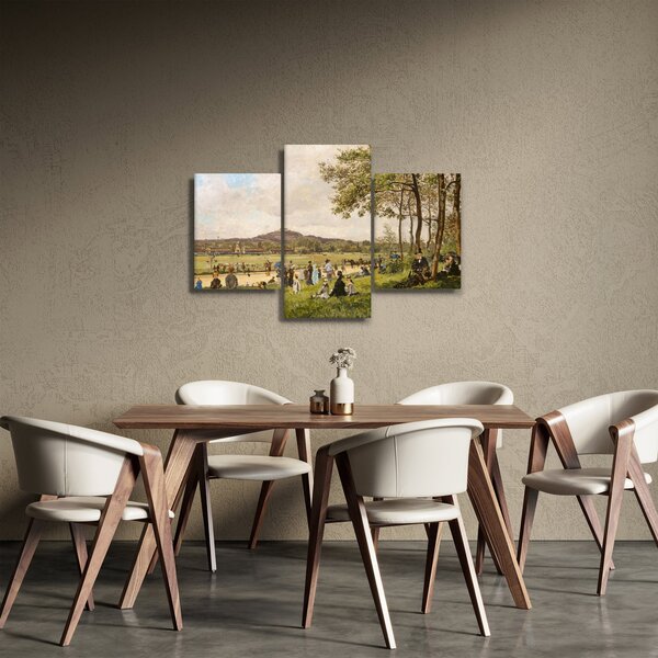 Tablou - French 19th Century, Race Course at Longchamps, reproducere (90x60 cm)