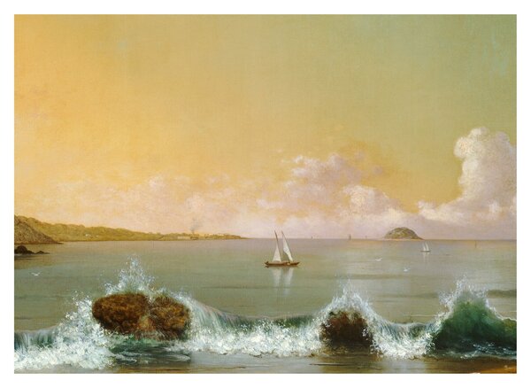 Tablou - Martin Johnson Heade, Rio de Janeiro Bay, reproducere (70x50 cm)