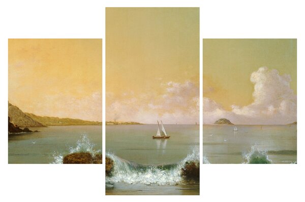 Tablou - Martin Johnson Heade, Rio de Janeiro Bay, reproducere (90x60 cm)