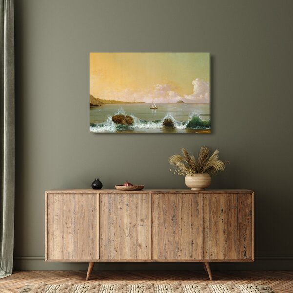 Tablou - Martin Johnson Heade, Rio de Janeiro Bay, reproducere (90x60 cm)