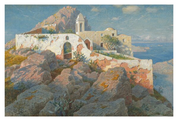 Tablou - William Stanley Haseltine, Santa Maria a Cetrella, Anacapri, reproducere (90x60 cm)