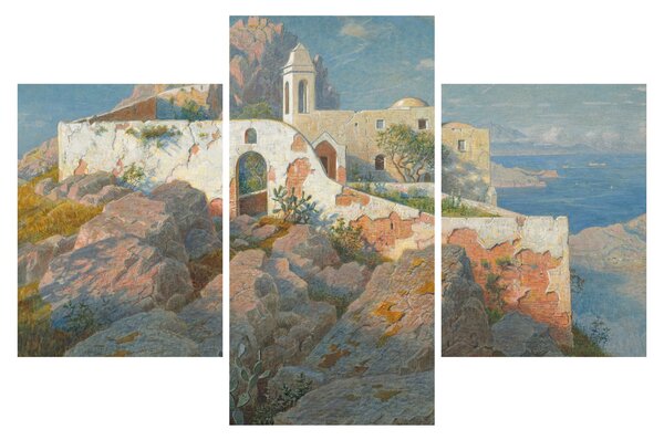 Tablou - William Stanley Haseltine, Santa Maria a Cetrella, Anacapri, reproducere (90x60 cm)