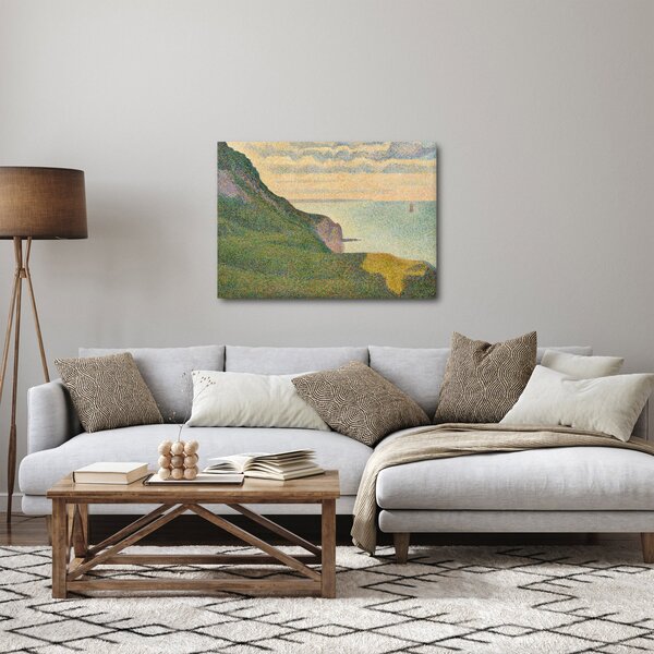 Tablou - Georges Seurat, Seascape at Port-en-Bessin, Normandy, reproducere (70x50 cm)