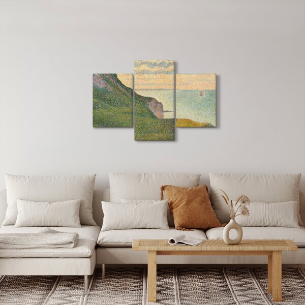 Tablou - Georges Seurat, Seascape at Port-en-Bessin, Normandy, reproducere (90x60 cm)