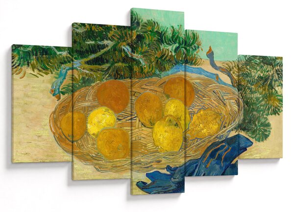 Tablou - Vincent van Gogh, Still Life of Oranges and Lemons with Blue Gloves, reproducere (150x105 cm)