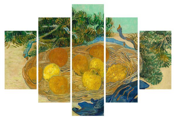 Tablou - Vincent van Gogh, Still Life of Oranges and Lemons with Blue Gloves, reproducere (150x105 cm)