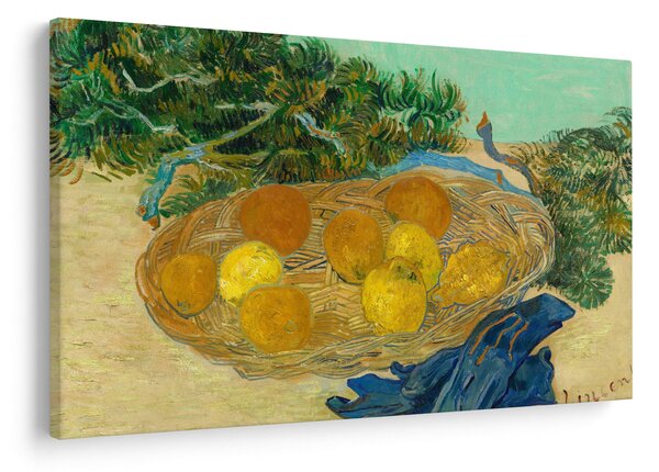Tablou - Vincent van Gogh, Still Life of Oranges and Lemons with Blue Gloves, reproducere (90x60 cm)