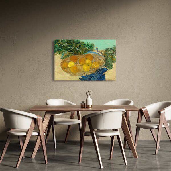 Tablou - Vincent van Gogh, Still Life of Oranges and Lemons with Blue Gloves, reproducere (90x60 cm)