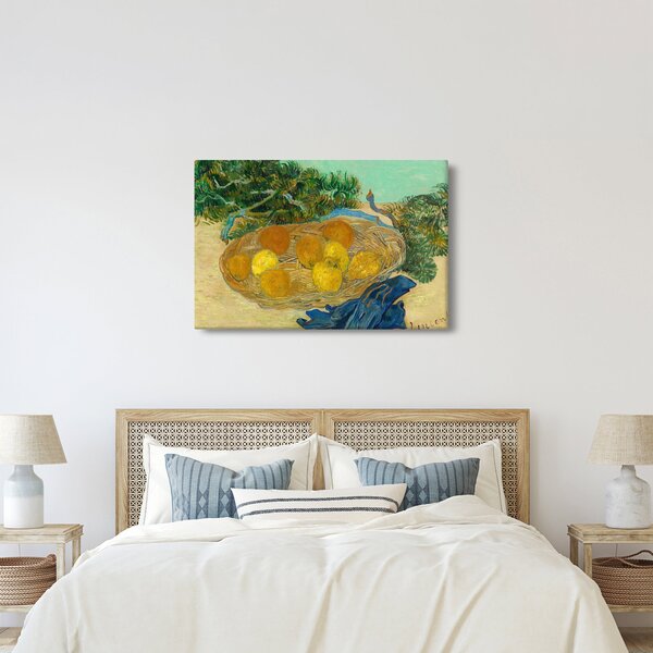 Tablou - Vincent van Gogh, Still Life of Oranges and Lemons with Blue Gloves, reproducere (90x60 cm)