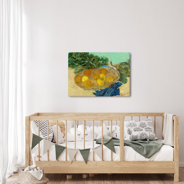 Tablou - Vincent van Gogh, Still Life of Oranges and Lemons with Blue Gloves, reproducere (70x50 cm)