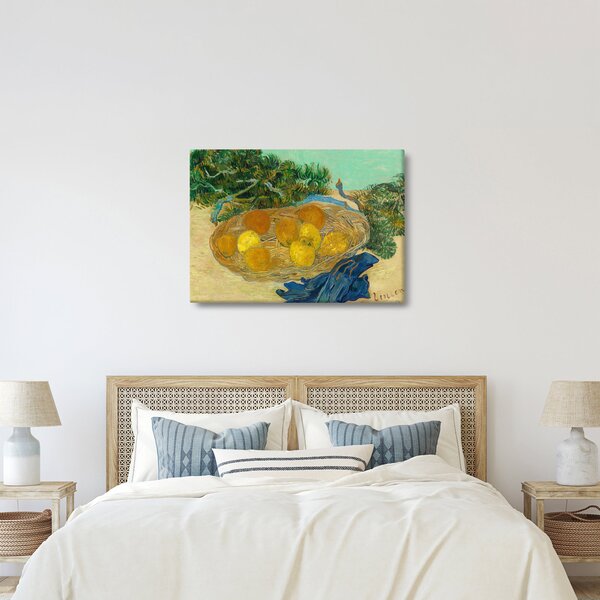 Tablou - Vincent van Gogh, Still Life of Oranges and Lemons with Blue Gloves, reproducere (70x50 cm)
