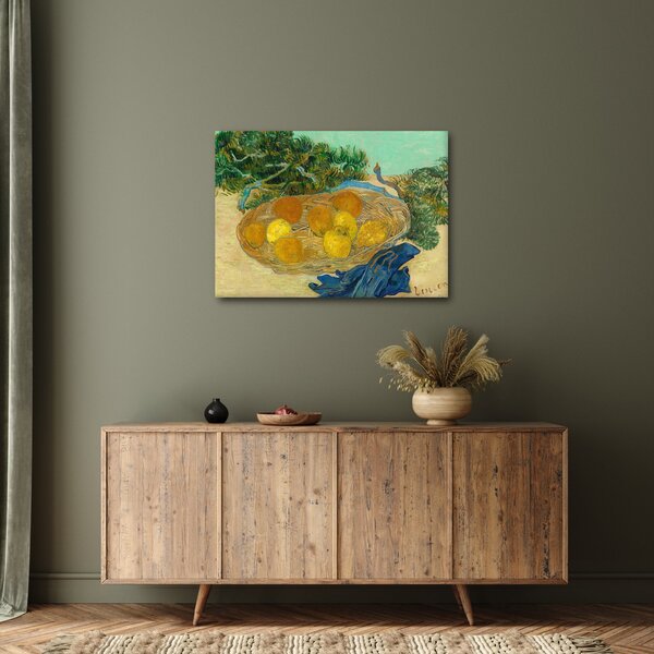 Tablou - Vincent van Gogh, Still Life of Oranges and Lemons with Blue Gloves, reproducere (70x50 cm)