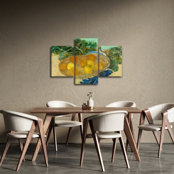 Tablou - Vincent van Gogh, Still Life of Oranges and Lemons with Blue Gloves, reproducere (90x60 cm)