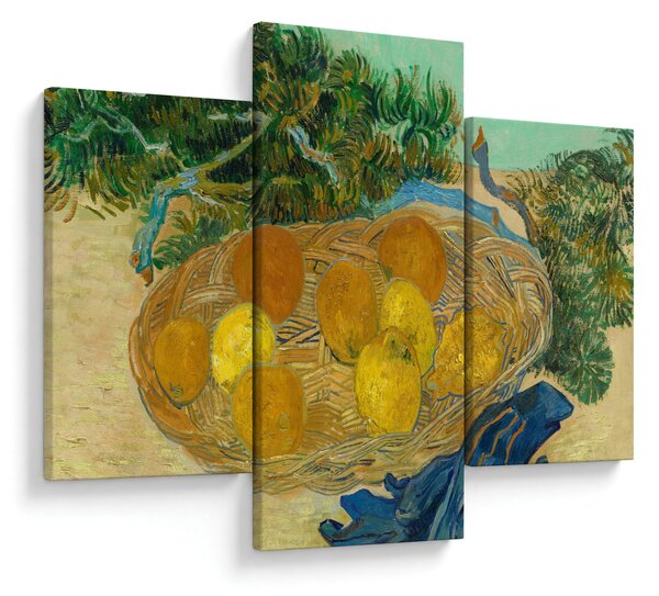 Tablou - Vincent van Gogh, Still Life of Oranges and Lemons with Blue Gloves, reproducere (90x60 cm)