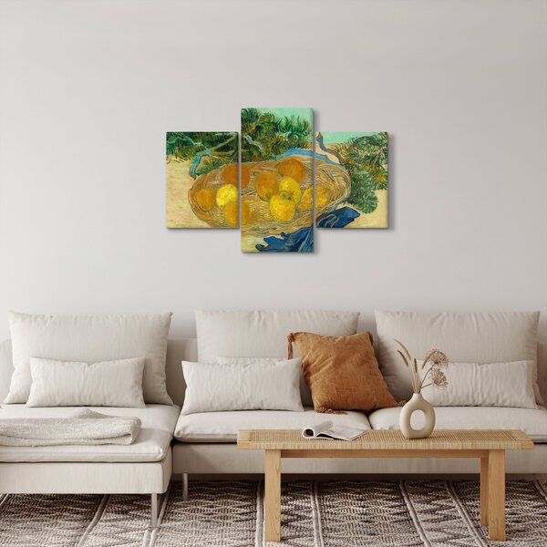 Tablou - Vincent van Gogh, Still Life of Oranges and Lemons with Blue Gloves, reproducere (90x60 cm)