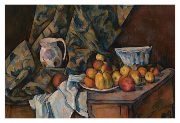Tablou - Paul Cézanne, Still Life with Apples and Peaches, reproducere (90x60 cm)