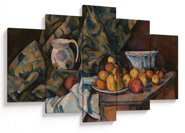 Tablou - Paul Cézanne, Still Life with Apples and Peaches, reproducere (150x105 cm)