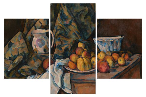 Tablou - Paul Cézanne, Still Life with Apples and Peaches, reproducere (90x60 cm)
