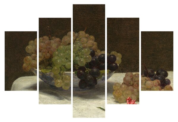 Tablou - Henri Fantin-Latour, Still Life with Grapes and a Carnation, reproducere (150x105 cm)