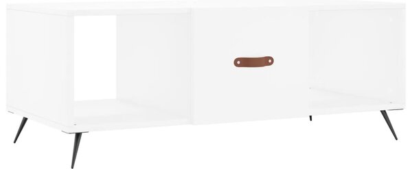 Măsuță de cafea, alb, 102x50x40 cm, lemn compozit