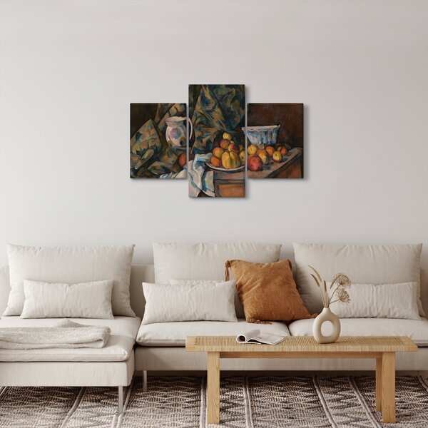 Tablou - Paul Cézanne, Still Life with Apples and Peaches, reproducere (90x60 cm)