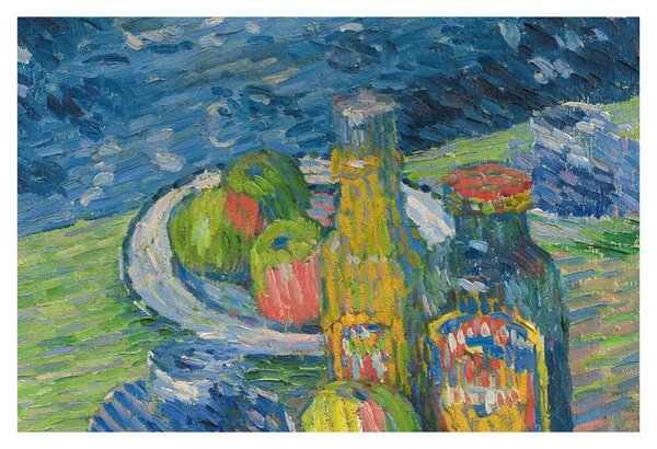 Tablou - Alexej von Jawlensky, Still Life with Bottles and Fruit, reproducere (90x60 cm)