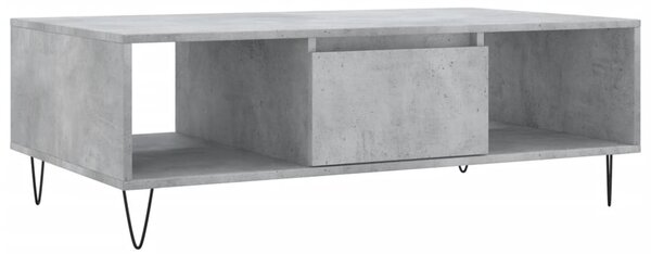 Masă de cafea, gri beton, 104x60x35 cm, lemn compozit