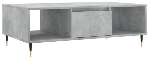 Masă de cafea, gri beton, 104x60x35 cm, lemn compozit