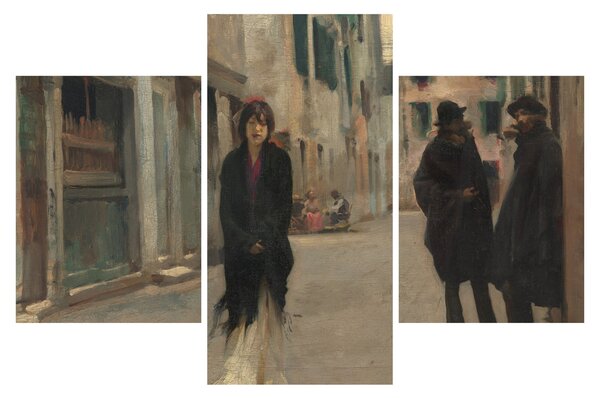 Tablou - John Singer Sargent, Street in Venice, reproducere (90x60 cm)
