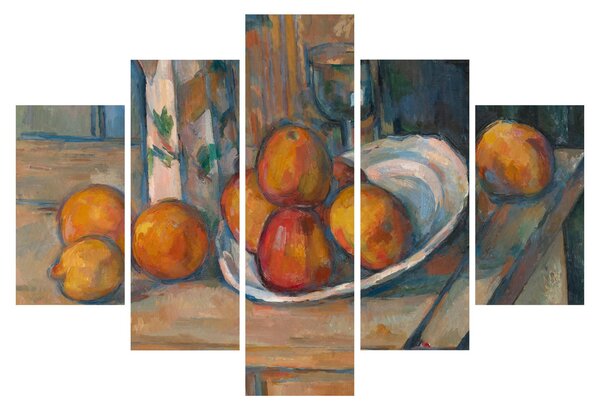 Tablou - Paul Cézanne, Still Life with Milk Jug and Fruit, reproducere (150x105 cm)