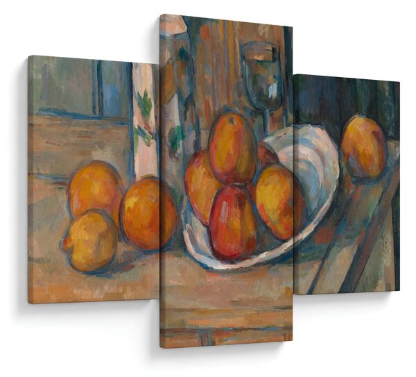 Tablou - Paul Cézanne, Still Life with Milk Jug and Fruit, reproducere (90x60 cm)