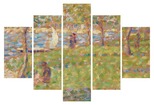 Tablou - Georges Seurat, Study for "La Grande Jatte", reproducere (150x105 cm)